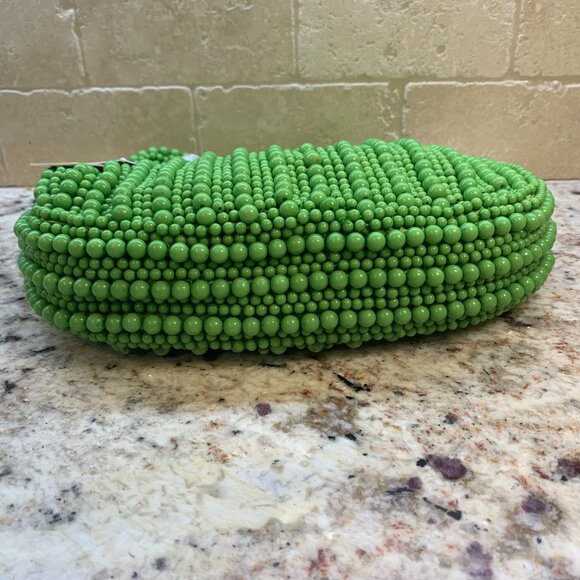 TIK TOK Viral Beaded Green Evening Bag NWT - Picture 7 of 7